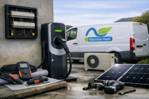 Installation de bornes de recharge Electricité HEIDT